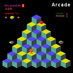 Screenshot of Q*bert (Arcade)