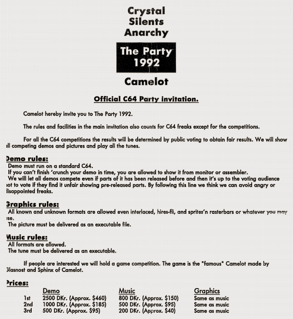 The Party 1992 Invitation