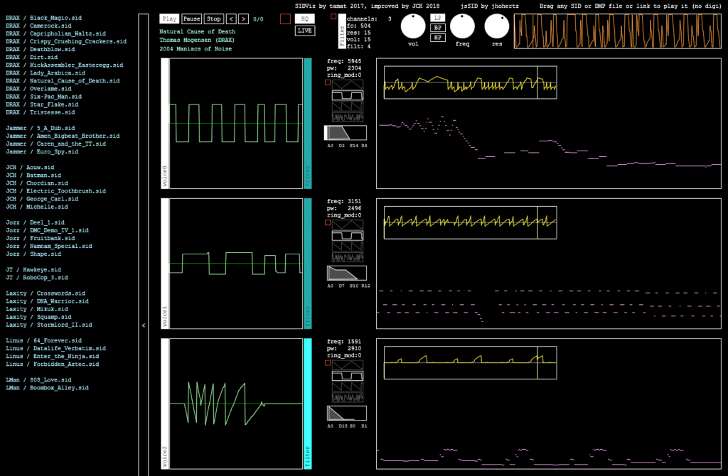 Improved SID Visualizer